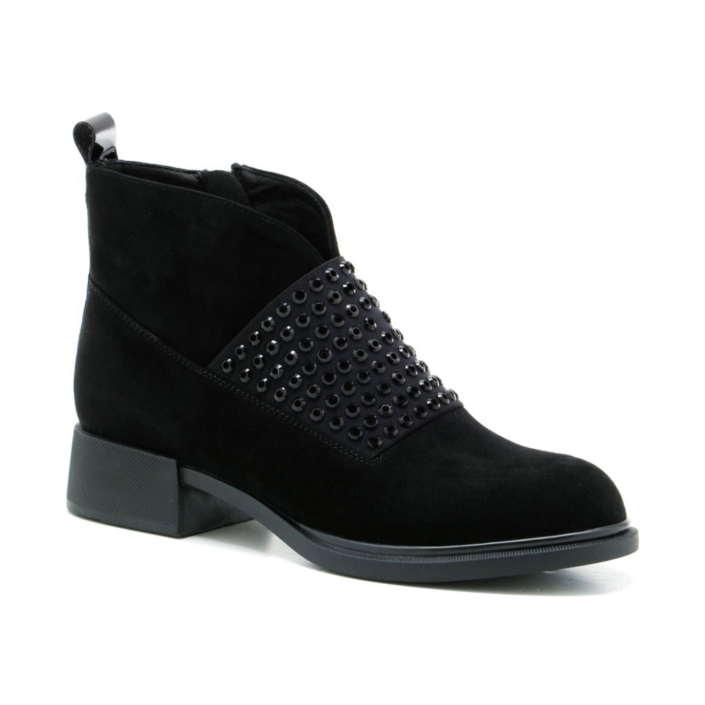 ankle boot with detail BLACK